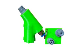 Assualt Nozzle keyring Up White